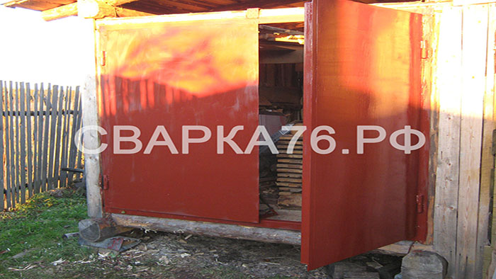 Металлические ворота из листового металла Ярославль